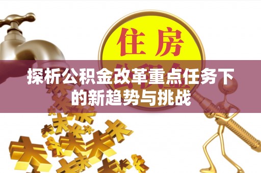 雨湖探析公积金改革重点任务下的新趋势与挑战
