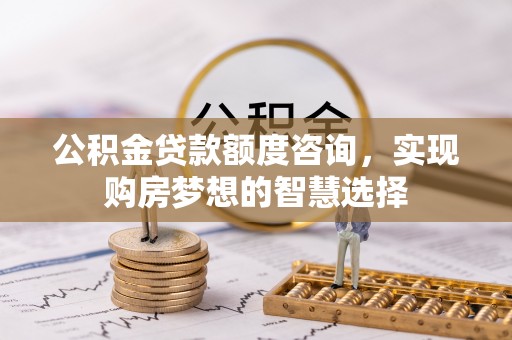 雨湖公积金贷款额度咨询，实现购房梦想的智慧选择