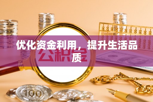 雨湖优化资金利用，提升生活品质