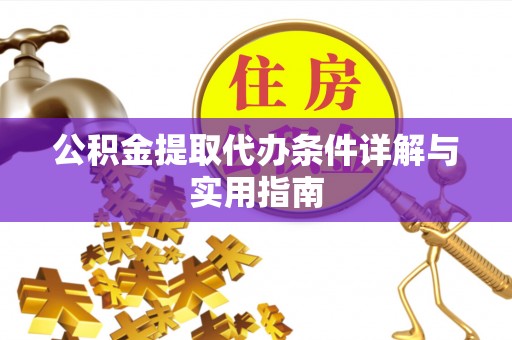 雨湖公积金提取代办条件详解与实用指南