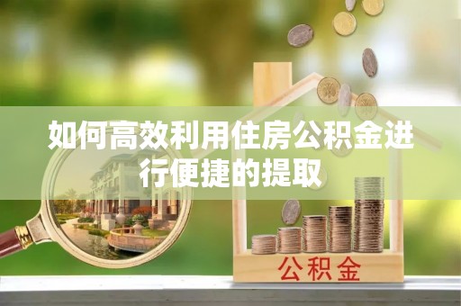 雨湖如何高效利用住房公积金进行便捷的提取